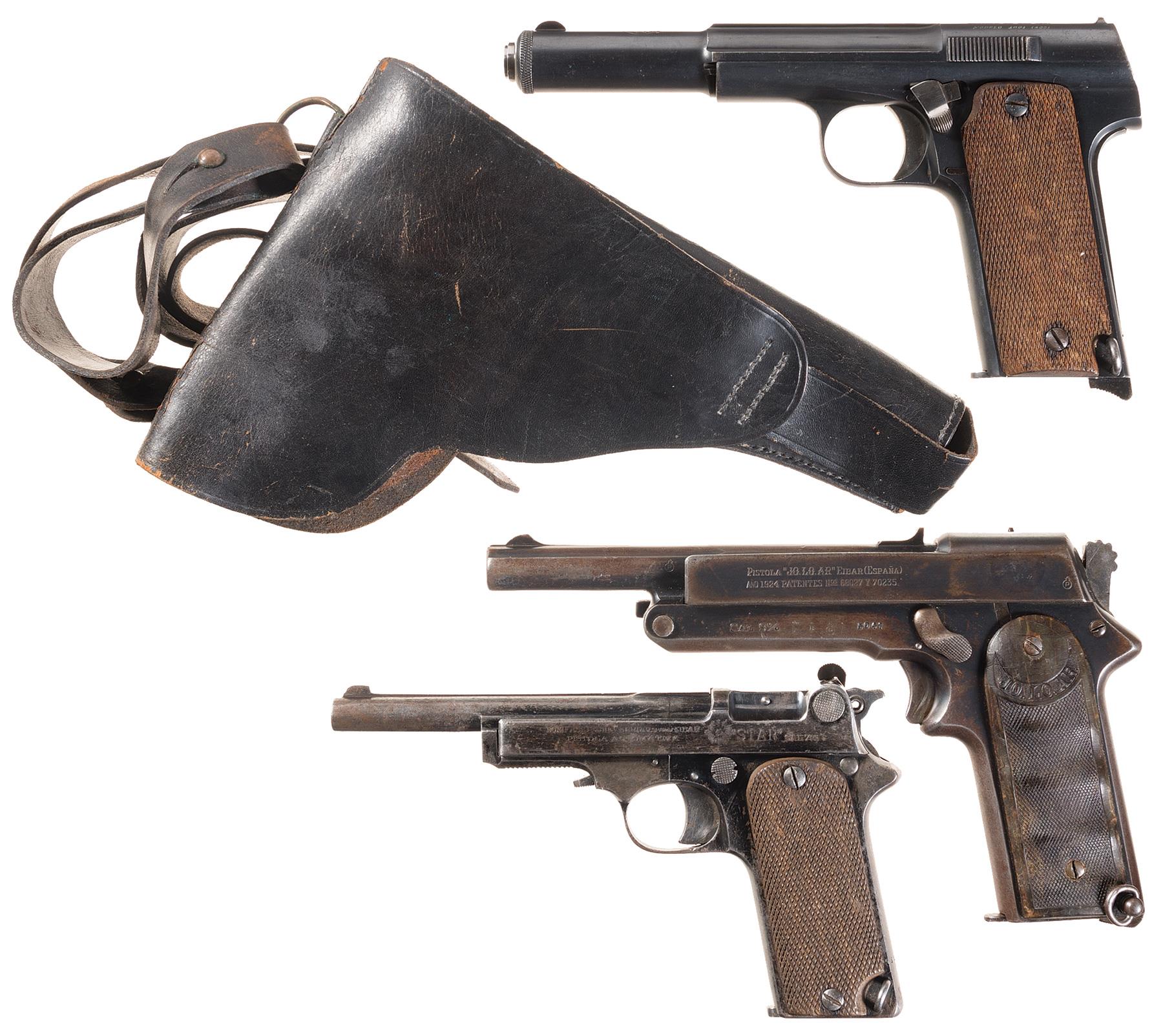 Three Spanish SemiAutomatic Pistols Rock Island Auction