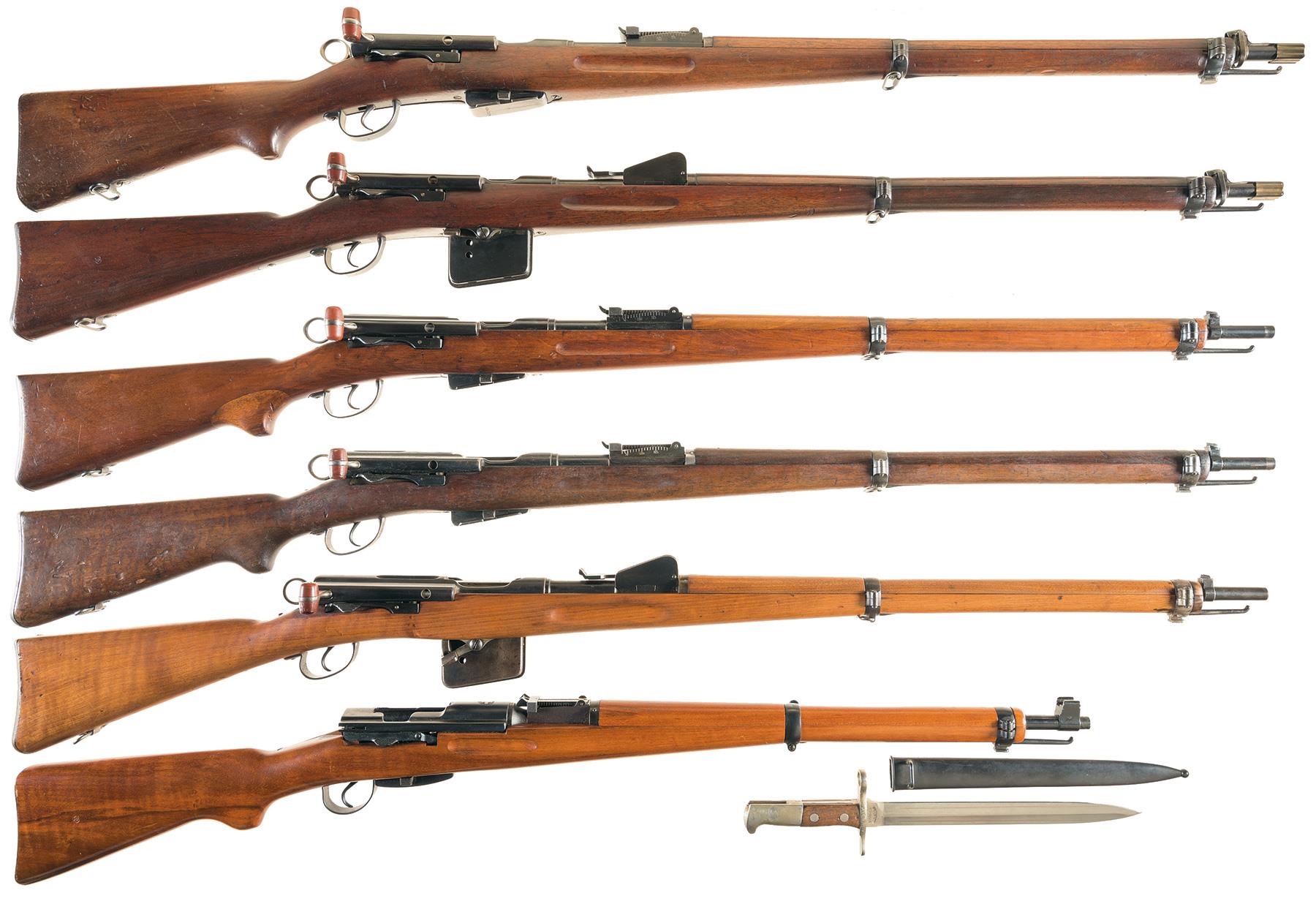 Six Straight Pull Bolt Action Swiss Military Rifles | Rock Island Auction