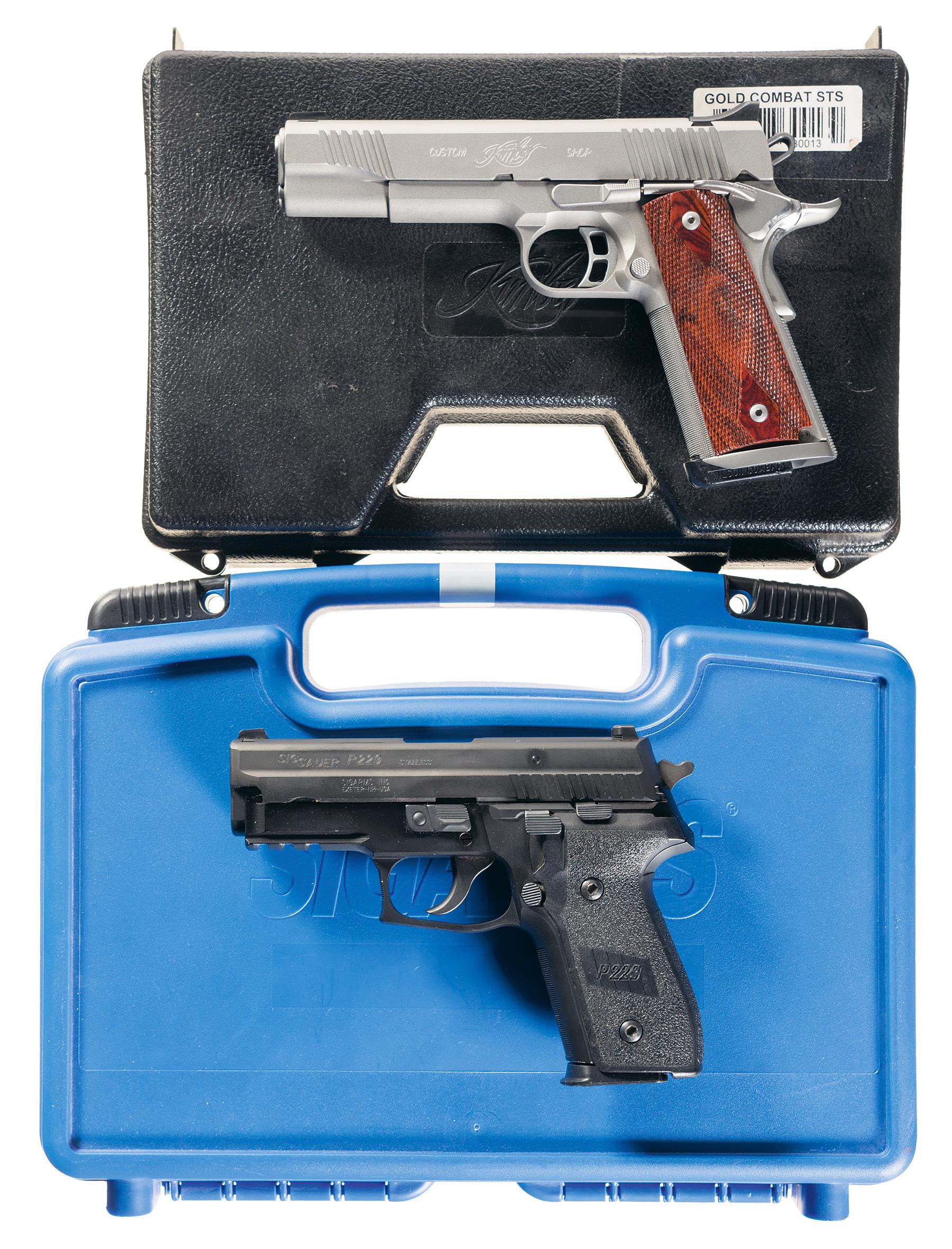 Two Semi-Automatic Pistols with Cases | Rock Island Auction