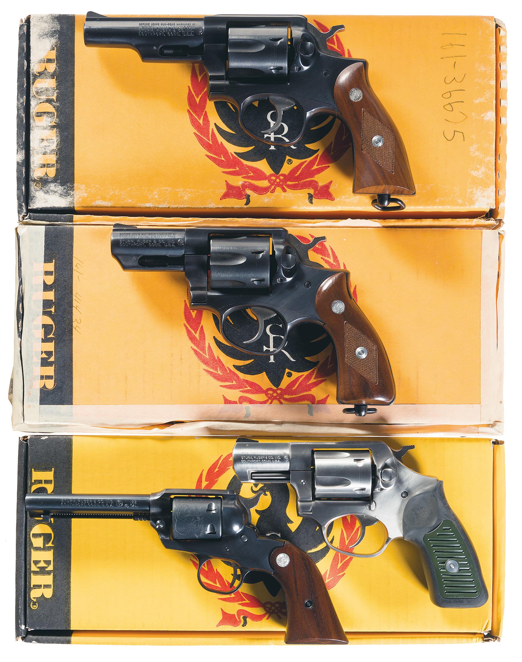 Four Ruger Revolvers Rock Island Auction 8040