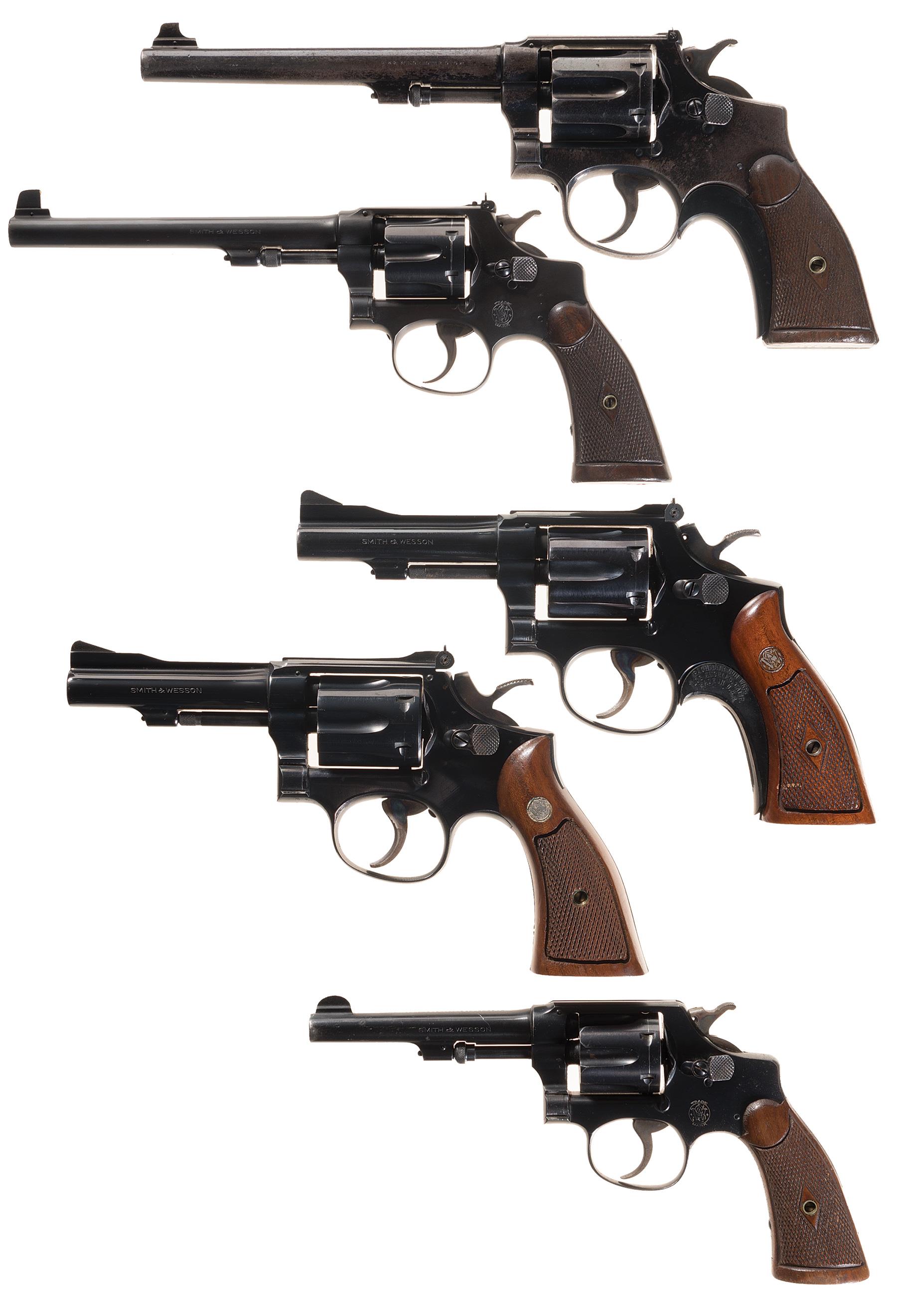 Five Smith & Wesson Double Action Revolvers | Rock Island Auction