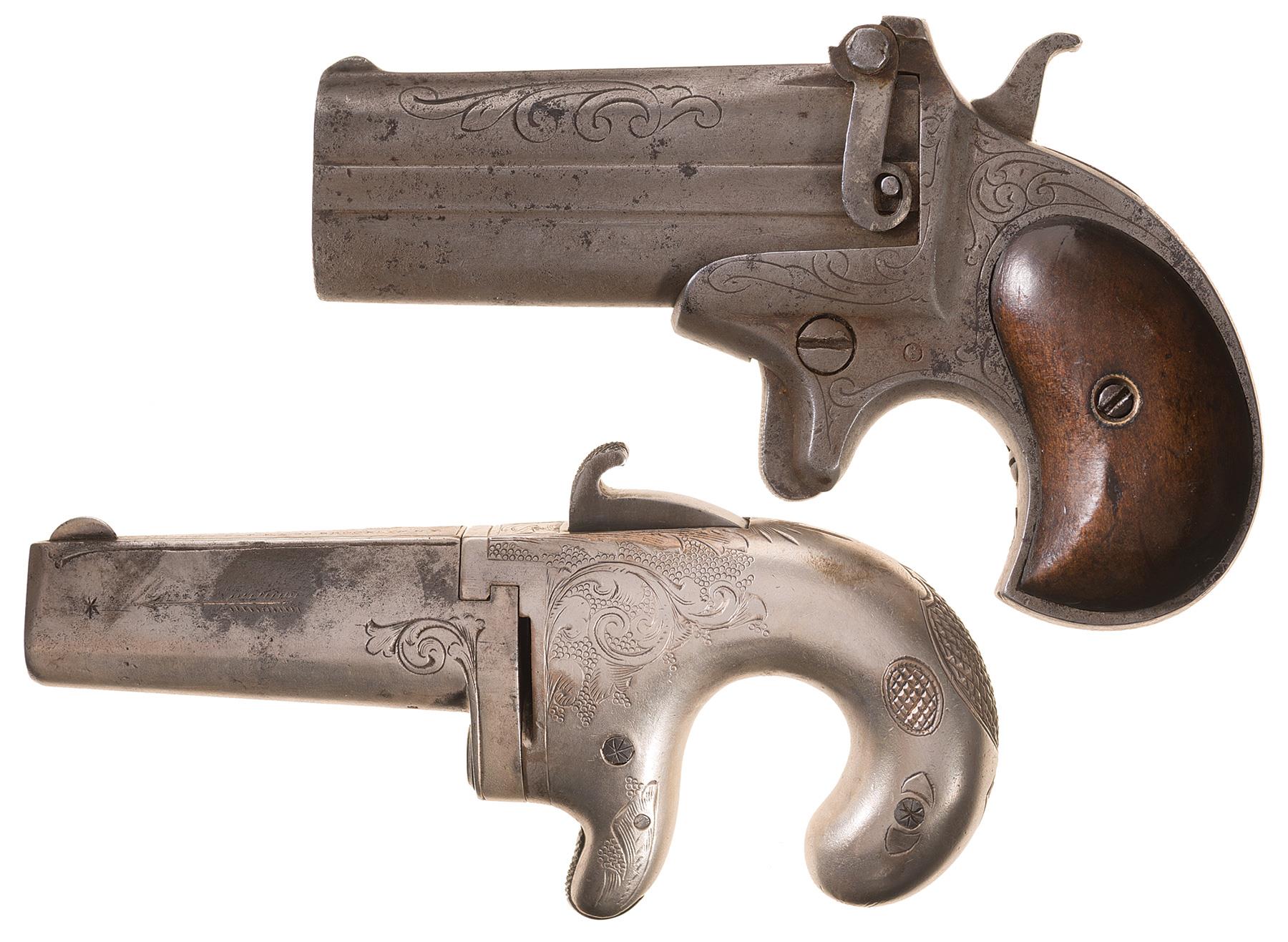 Two Engraved Derringers | Rock Island Auction