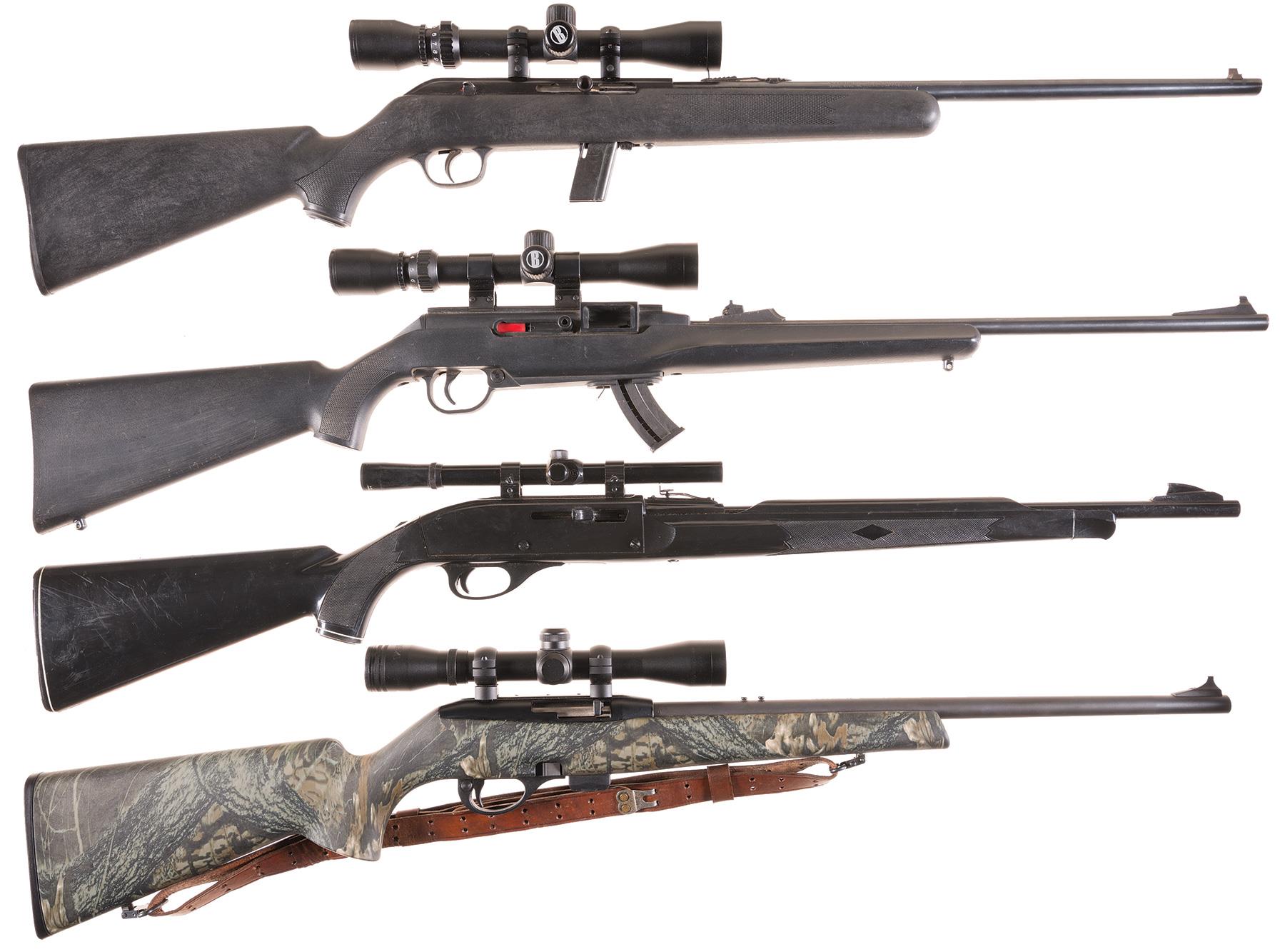 four-semi-automatic-rifles-with-scopes-rock-island-auction