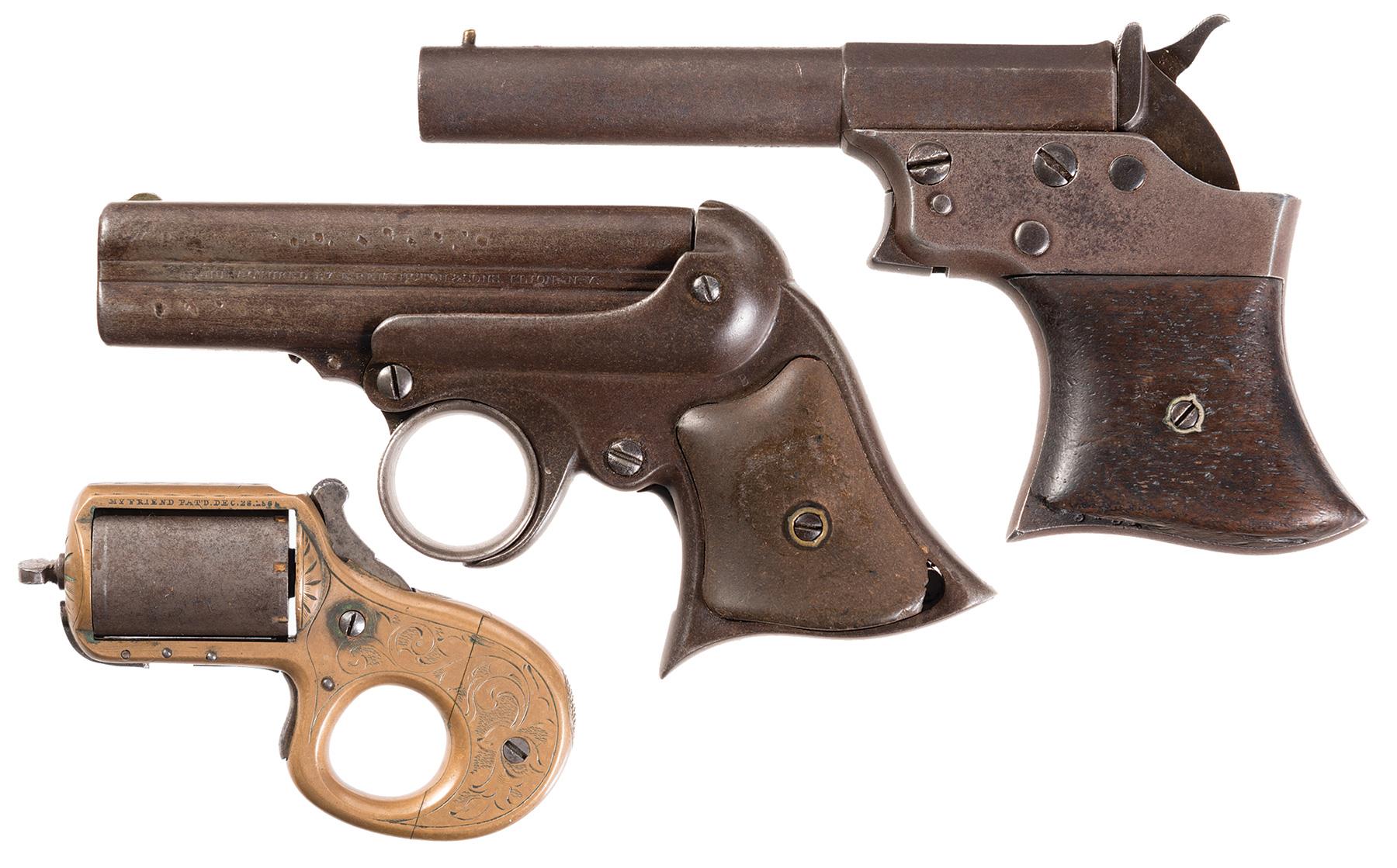 Three Antique Pocket Pistols | Rock Island Auction