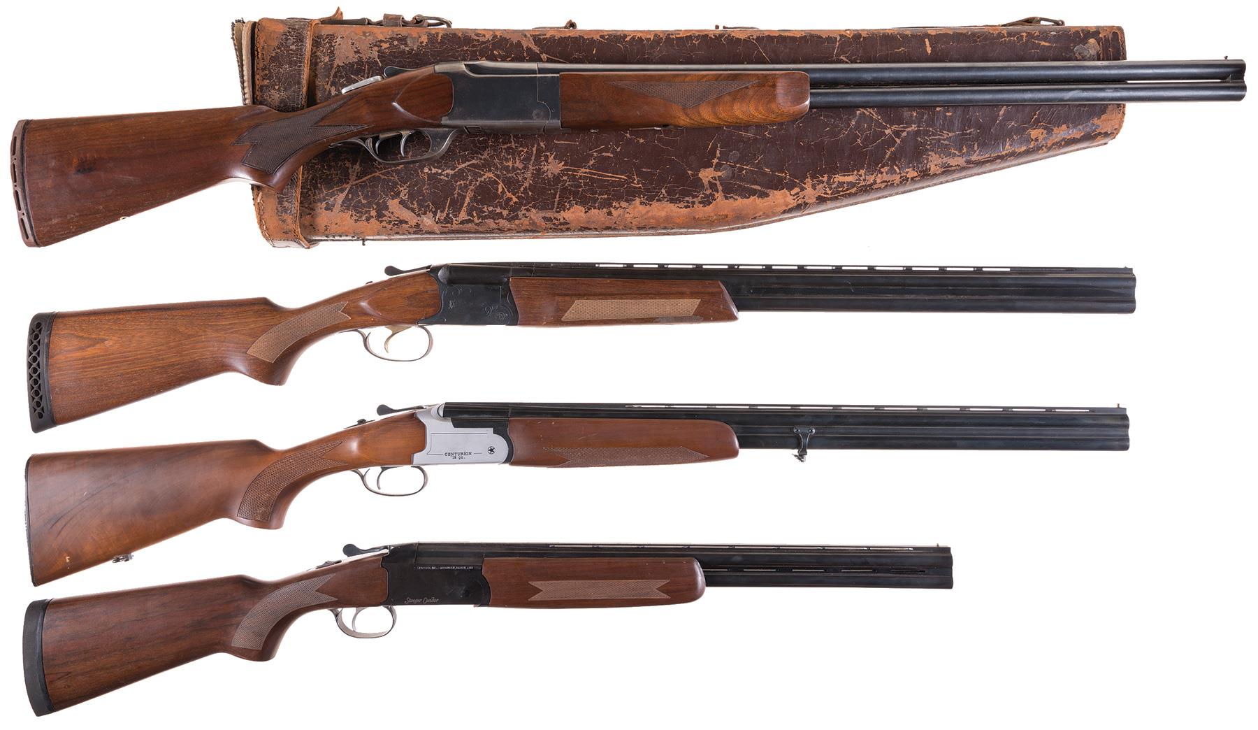 Four Over/Under Shotguns -A) Marlin Model 90 Shotgun with Case | Rock ...