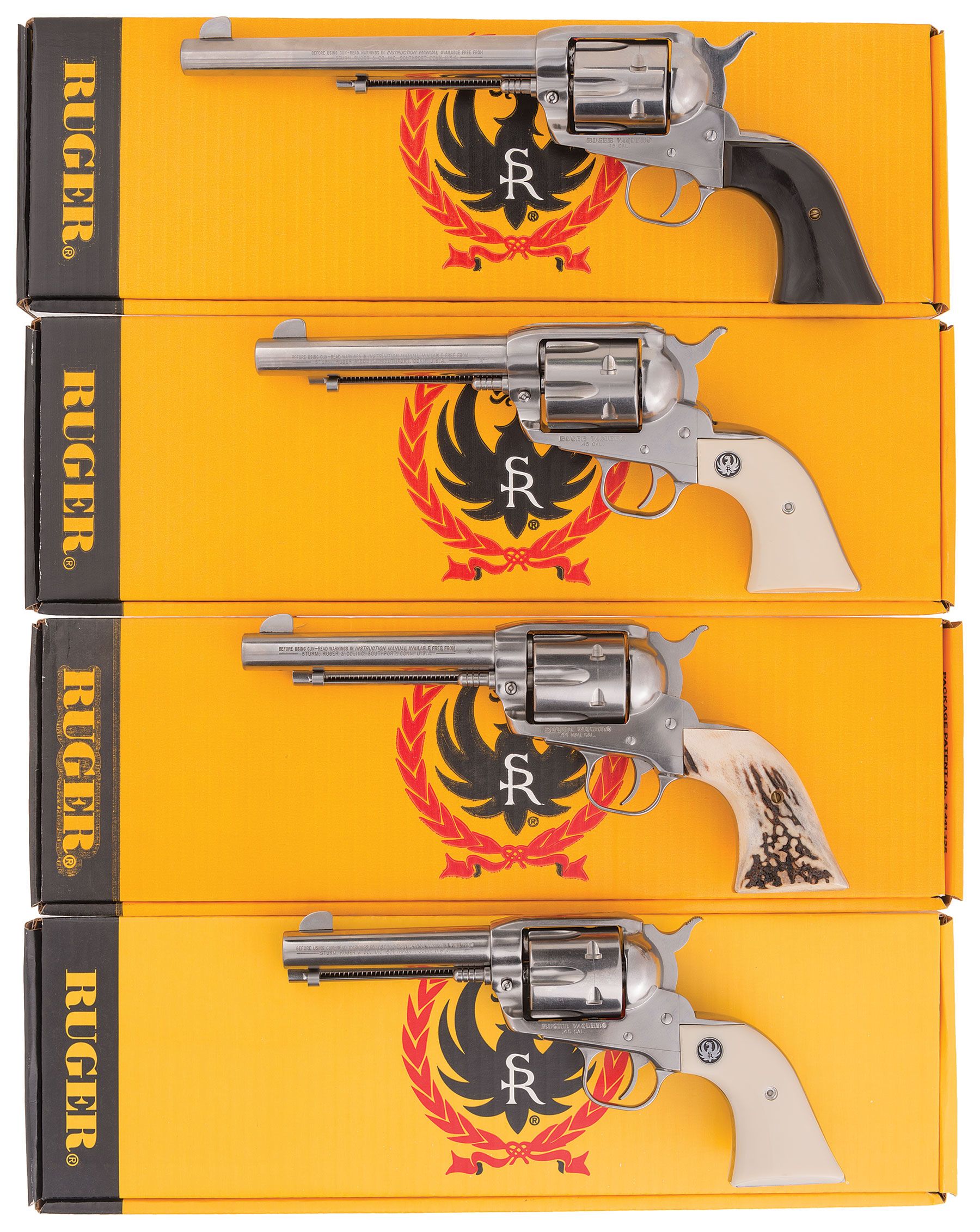 Four Ruger Single Action Revolvers With Boxes Rock Island Auction 2772