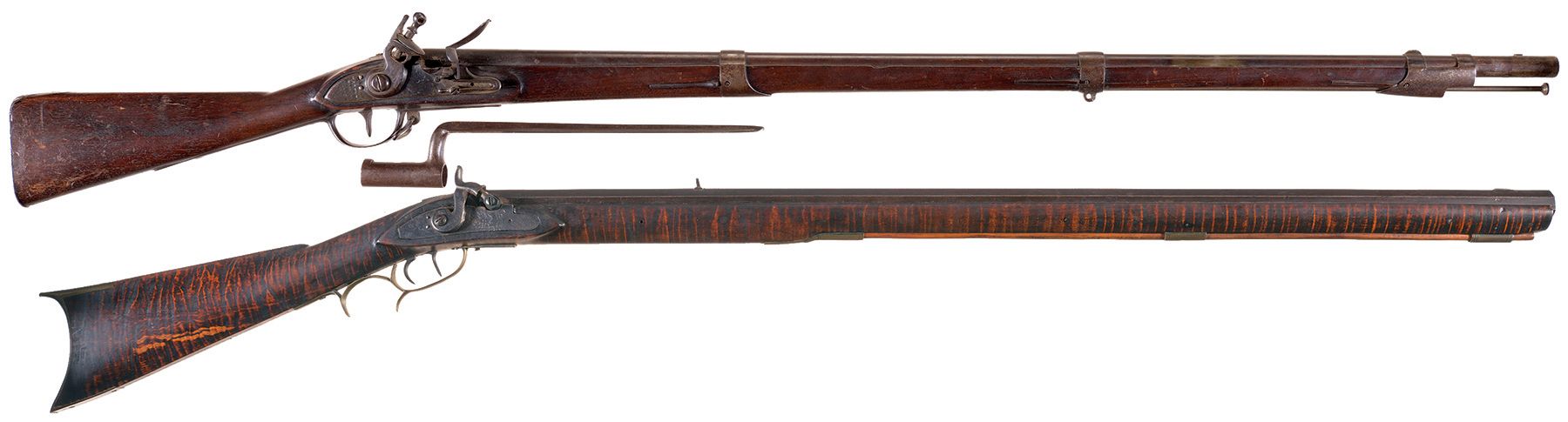 Two Antique Longarms -A) U.S. Harpers Ferry Model 1816 Flintlock | Rock ...