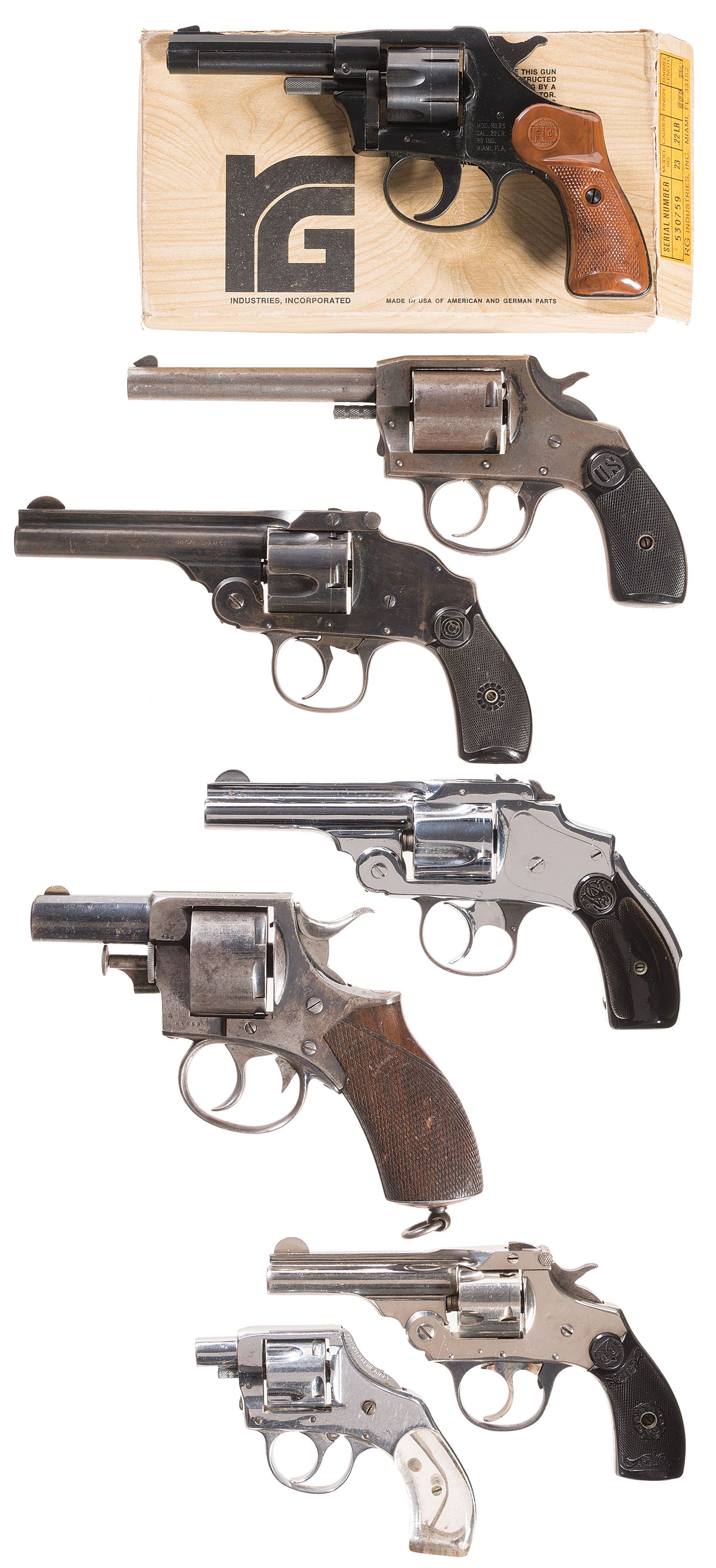 Seven Double Action Revolvers | Rock Island Auction