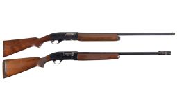 Two Semi-Automatic Shotguns -A) Remington Model 878