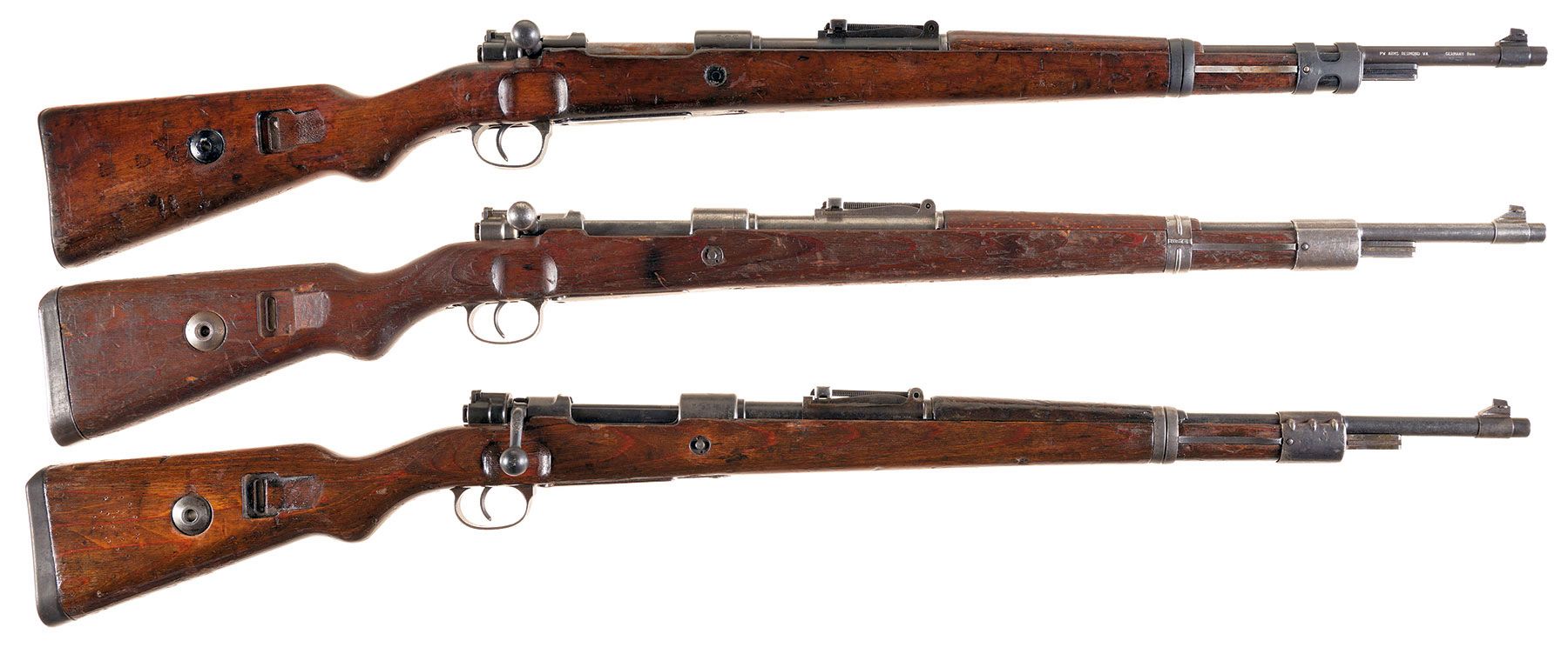 Three World War Ii German Military Bolt Action Rifles A Mauser Rock