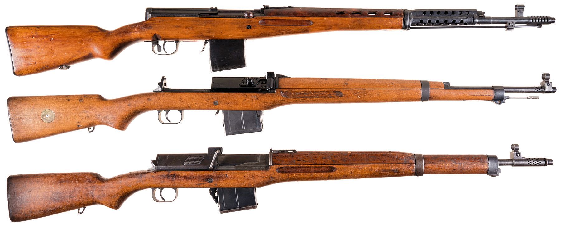 Three Semi-Automatic Military Rifles | Rock Island Auction