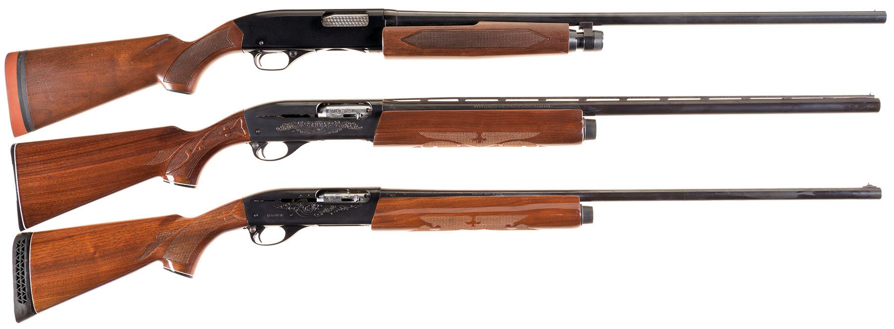 Three Shotguns A Winchester Model 1200 Slide Action Shotgun Rock 