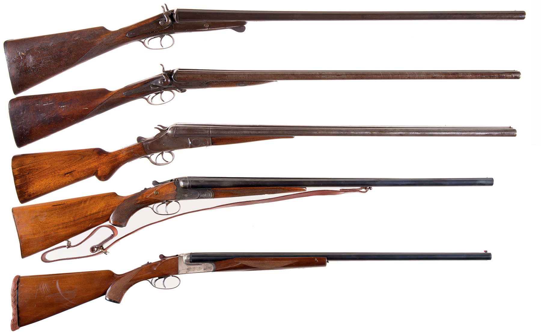 five-double-barrel-shotguns-a-belgian-w-richards-shotgun-rock