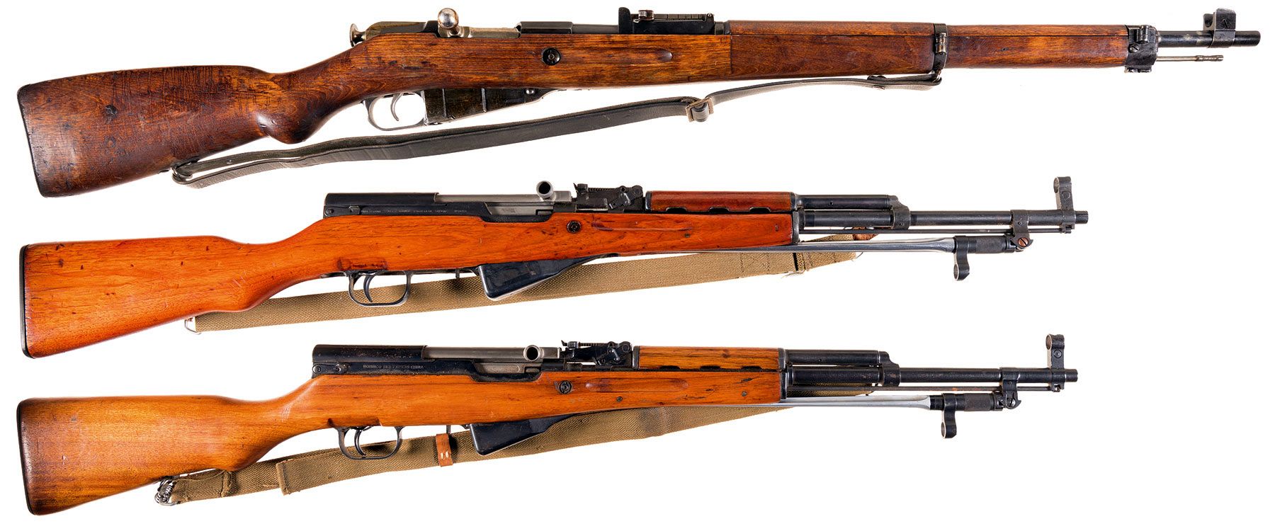 Three Longarms -A) Finnish Nagant M39 Bolt Action Rifle | Rock Island ...