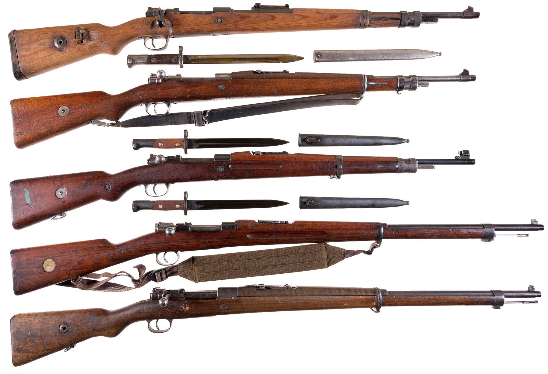 Five Bolt Action Military Rifles A World War Ii Jp Sauer And S Rock