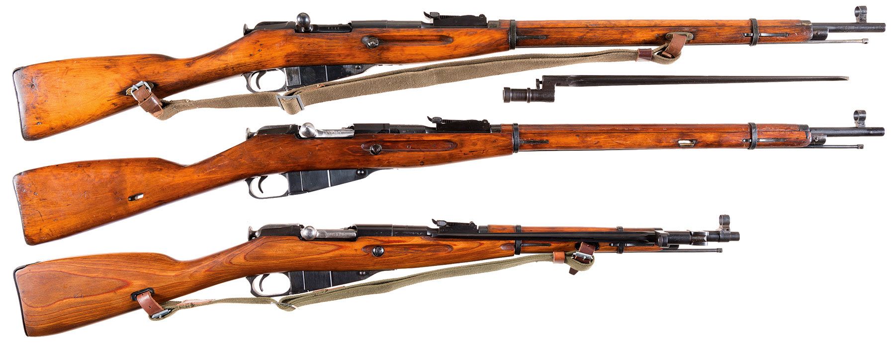 Three Mosin-Nagant Bolt Action Long Guns | Rock Island Auction