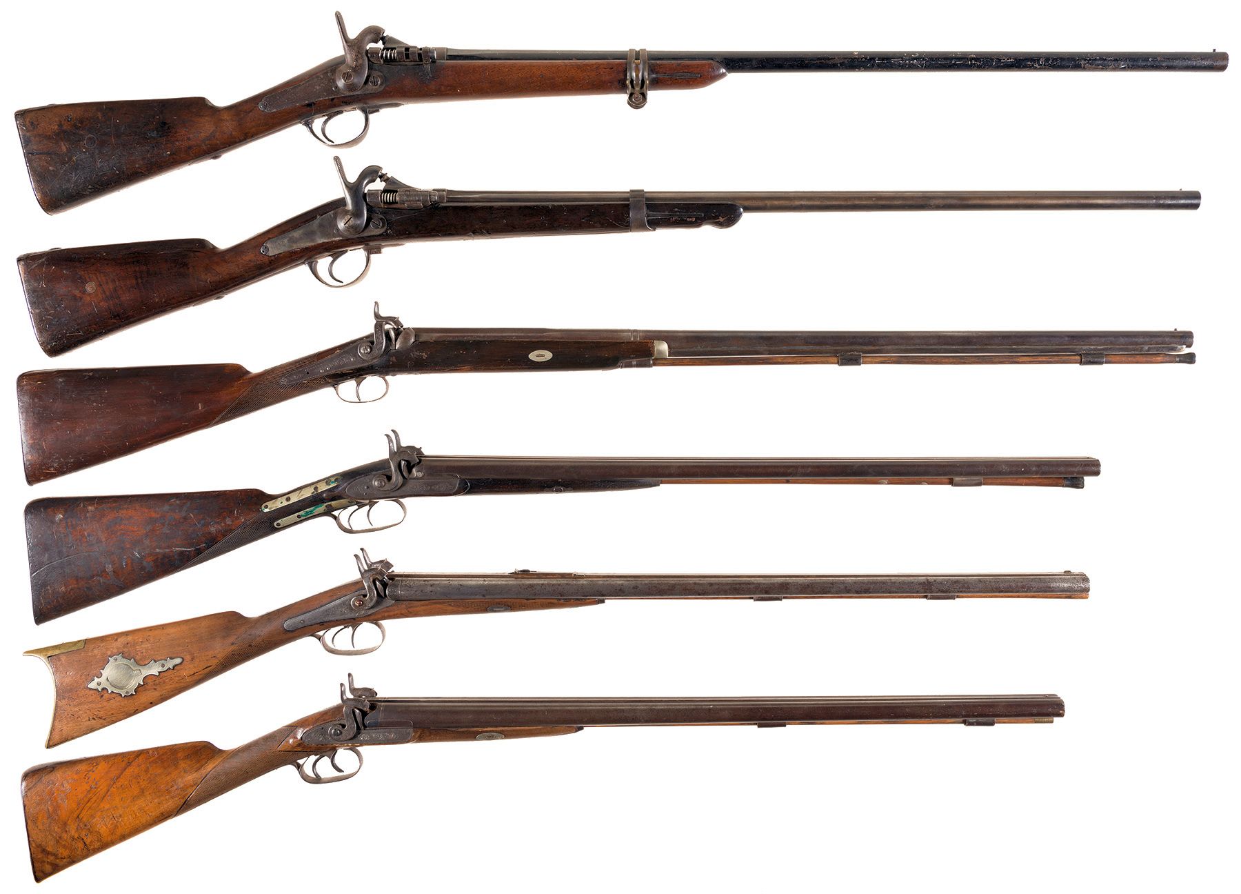 Five Shotguns and One Combination Gun -A) 'ZULU' Marked Belgian | Rock ...