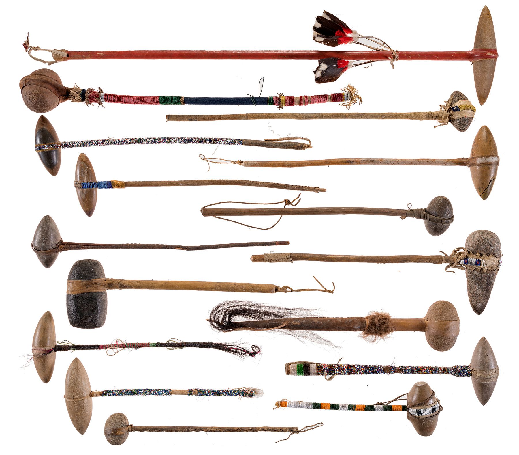 Assortment of Native American Stone War Clubs | Rock Island Auction