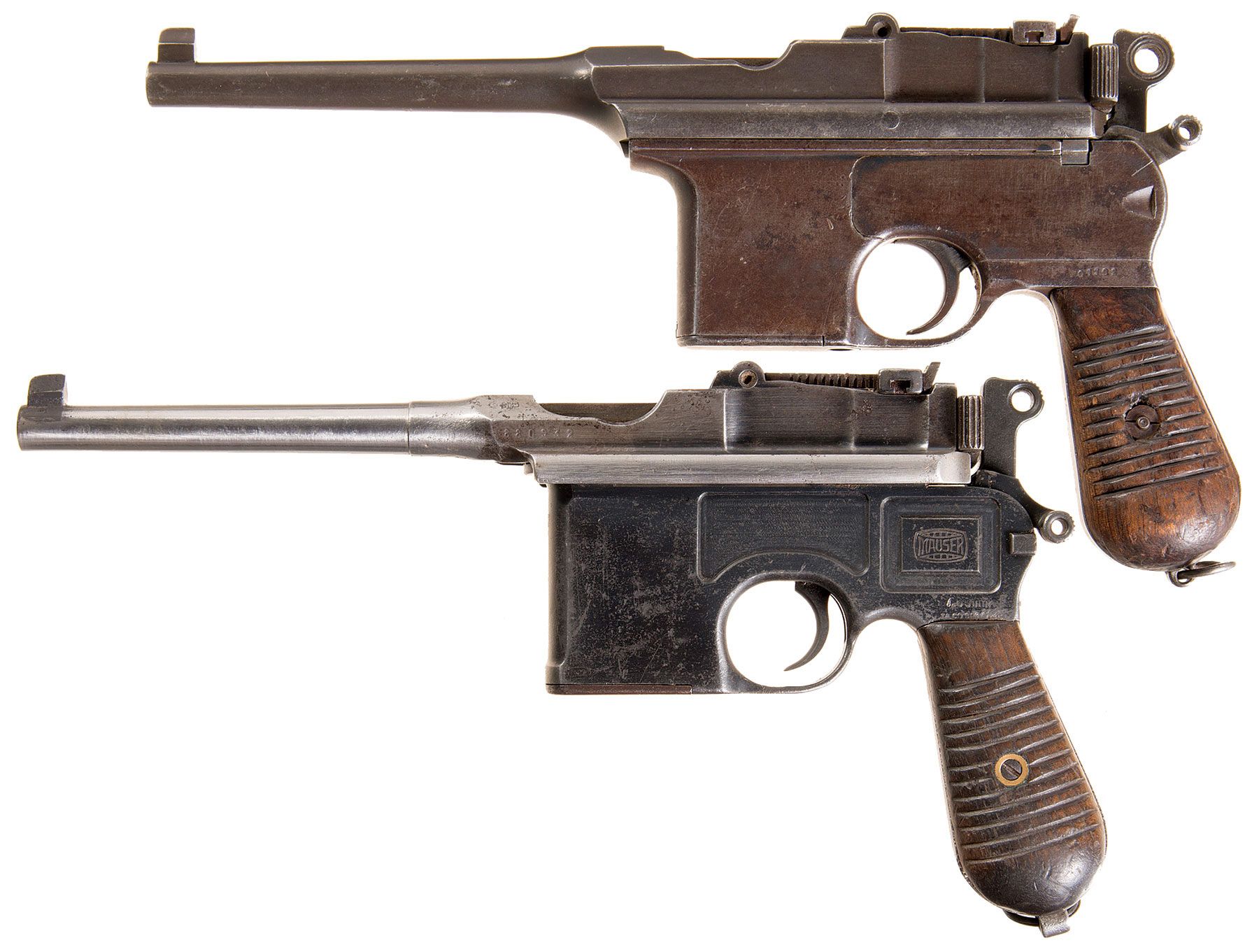 Two Semi Automatic Broomhandle Pistols A Astra Model 900 Rock Island Auction 9800