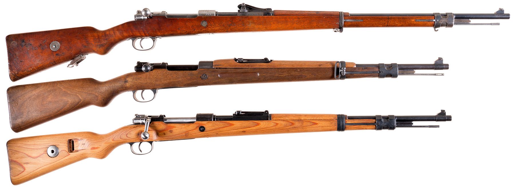 Three European Bolt Action Military Rifles -A) DWM GEW 98 Mauser | Rock ...