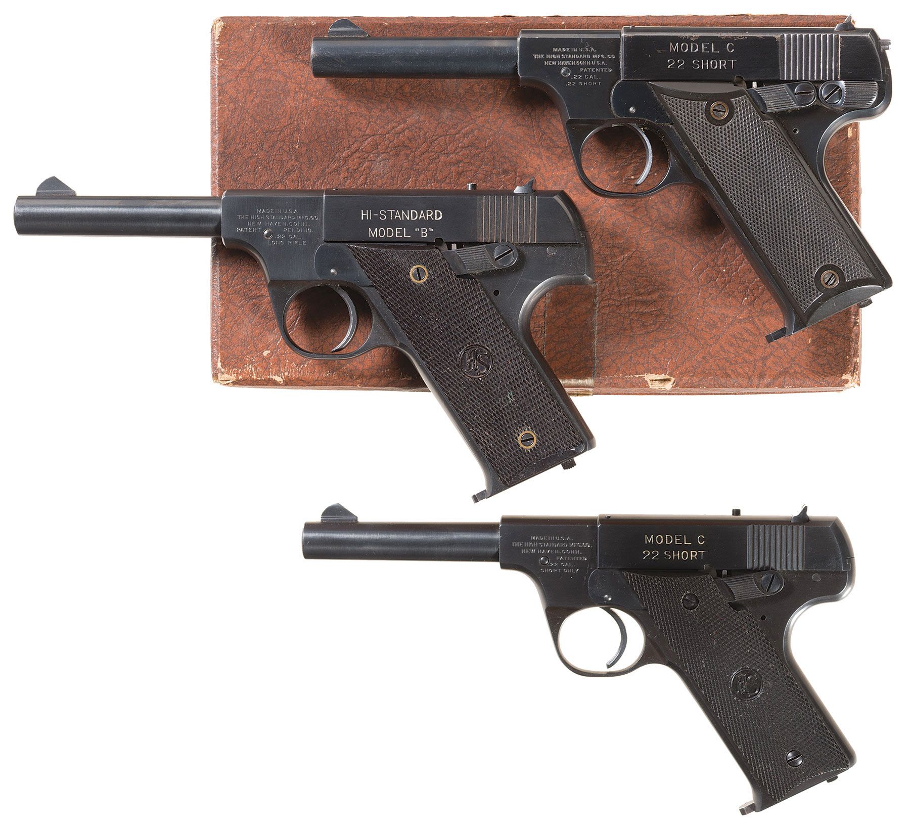 Three High Standard Semi-Automatic Pistols -A) High Standard Mod | Rock ...