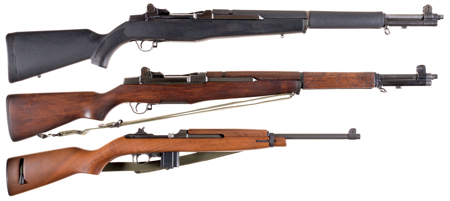 Three Semi-Automatic Longarms -A) Beretta M1 Garand Rifle | Rock Island ...