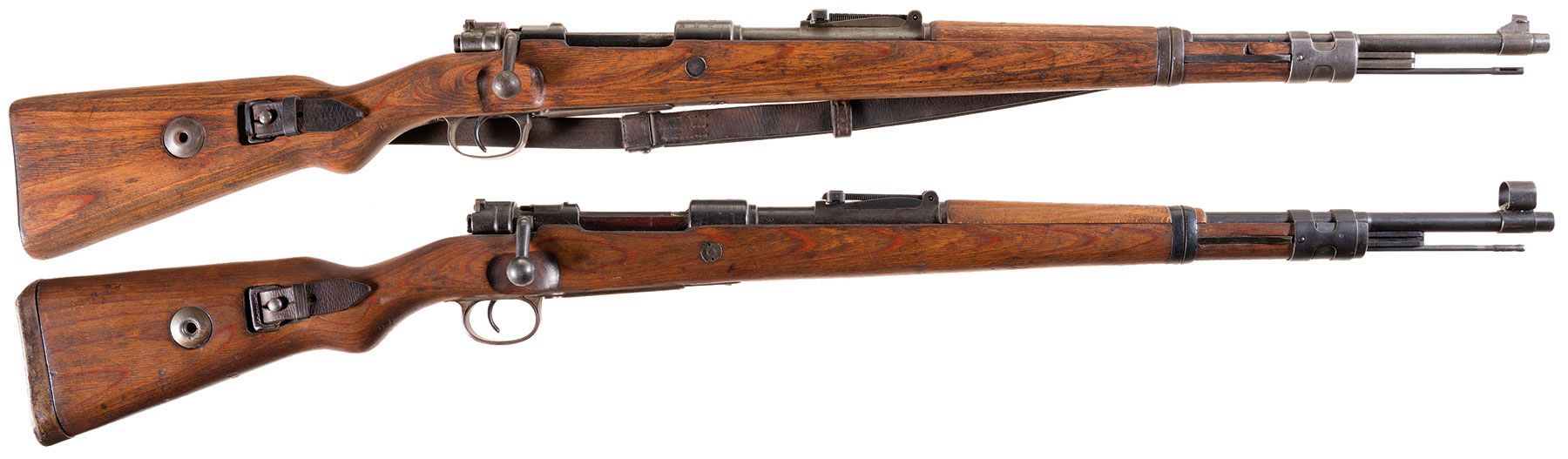 Two World War Ii German Military Bolt Action Rifles -a) Mauser ' 