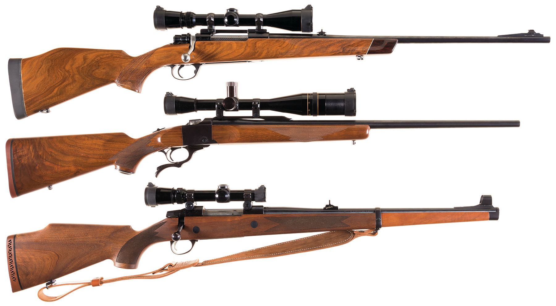 Three Scoped Sporting Rifles -A) Husqvarna Imperial Bolt Action | Rock ...