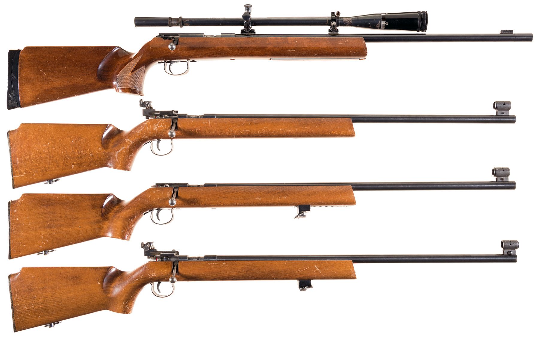 Four Anschutz Bolt Action Target Rifles -A) Savage/Anschutz Matc | Rock ...