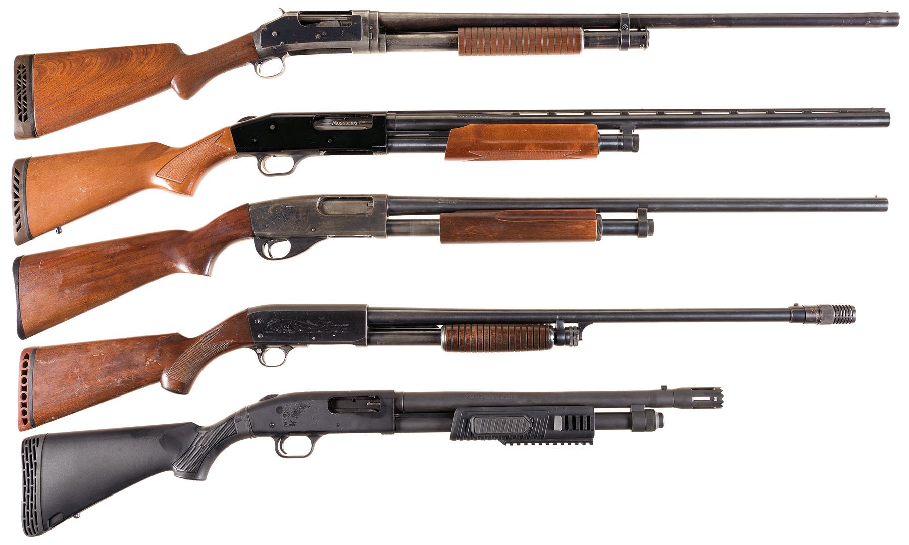 Five Slide Action Shotguns -A) Winchester Model 97 Shotgun | Rock ...