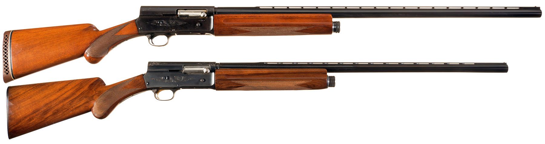 Two Engraved Browning Semi-Automatic Shotguns | Rock Island Auction