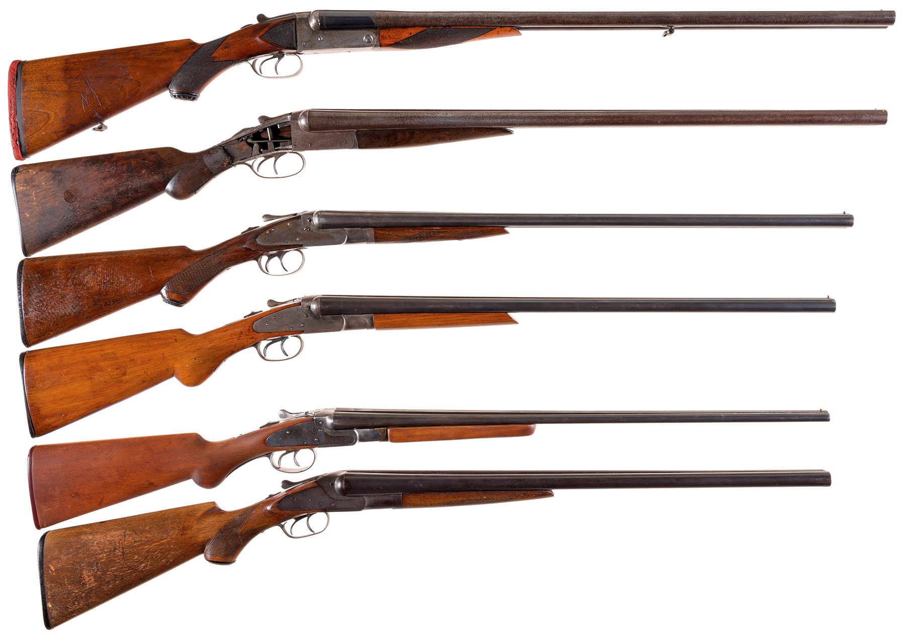 Six Double Barrel Shotguns -A) Stevens Model 350 16 Gauge Shotgu | Rock ...