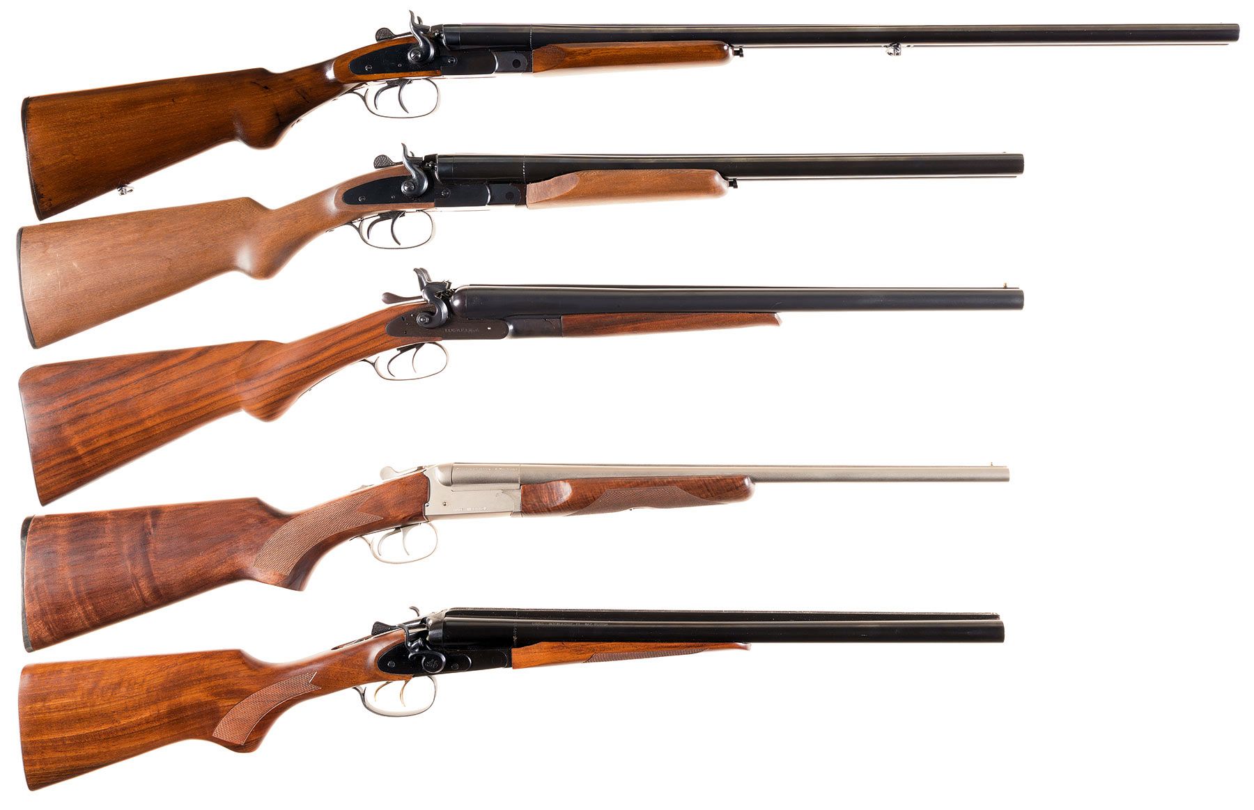 Five Double Barrel Shotguns -A) Amadeo Rossi Overland 20 Gauge H | Rock  Island Auction