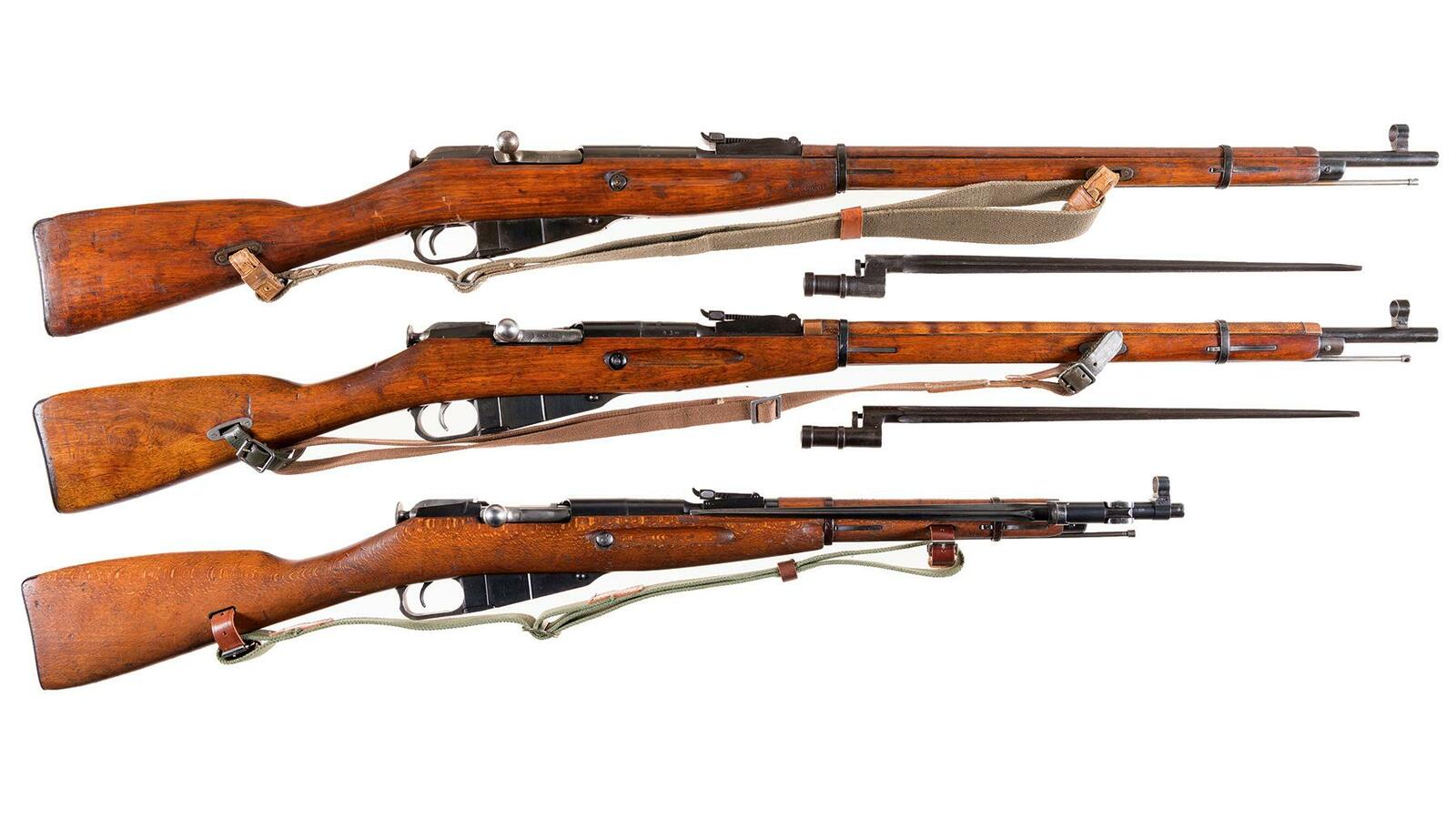 Three Mosin-Nagant Bolt Action Long Guns | Rock Island Auction