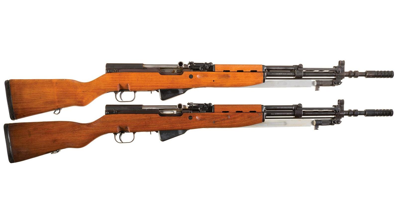 Two SKS Rifles w/ Bayonets | Rock Island Auction