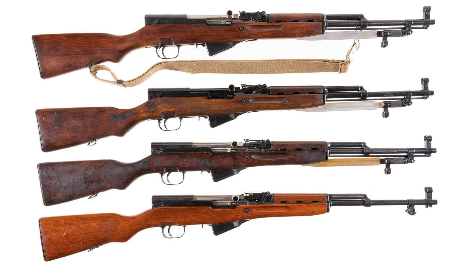 Four SKS Semi-Automatic Carbines | Rock Island Auction