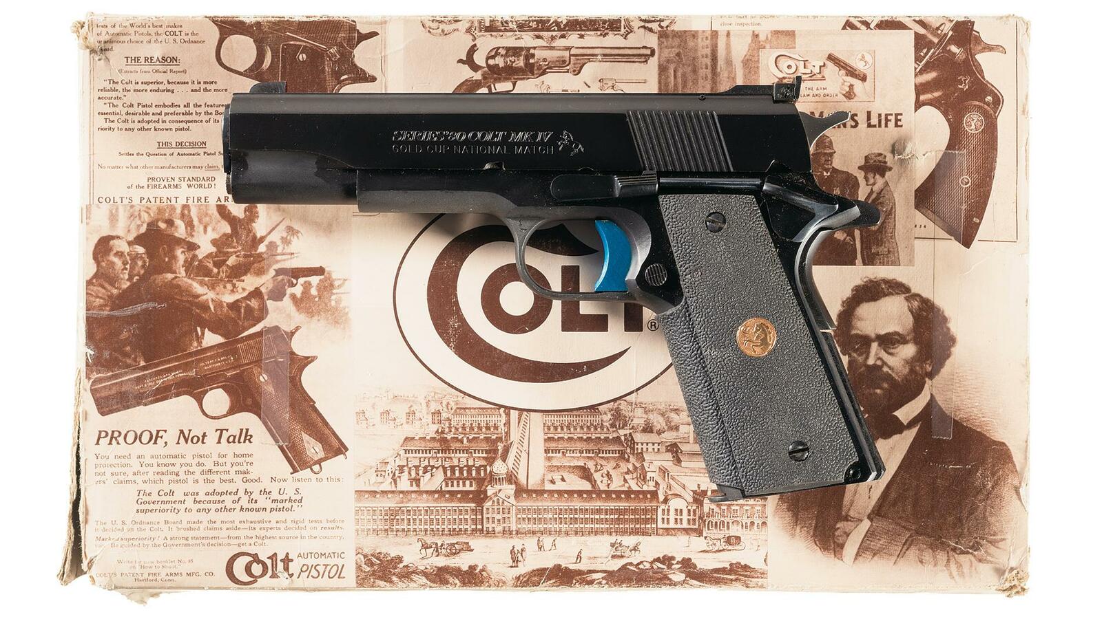 Colt Gold Cup Pistol 45 Acp Rock Island Auction 9016