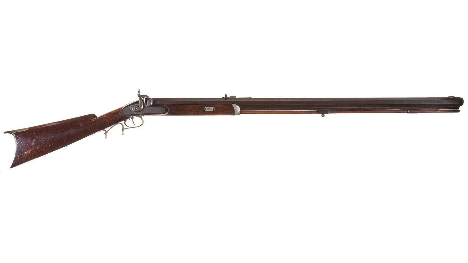 Plains Half Stock Percussion Rifle by W. W. Hackney, Dayton, OH | Rock ...