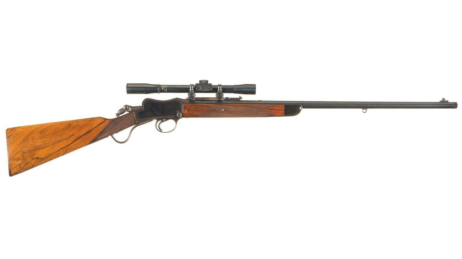 Engraved BSA Martini Rifle with Scope Rock Island Auction