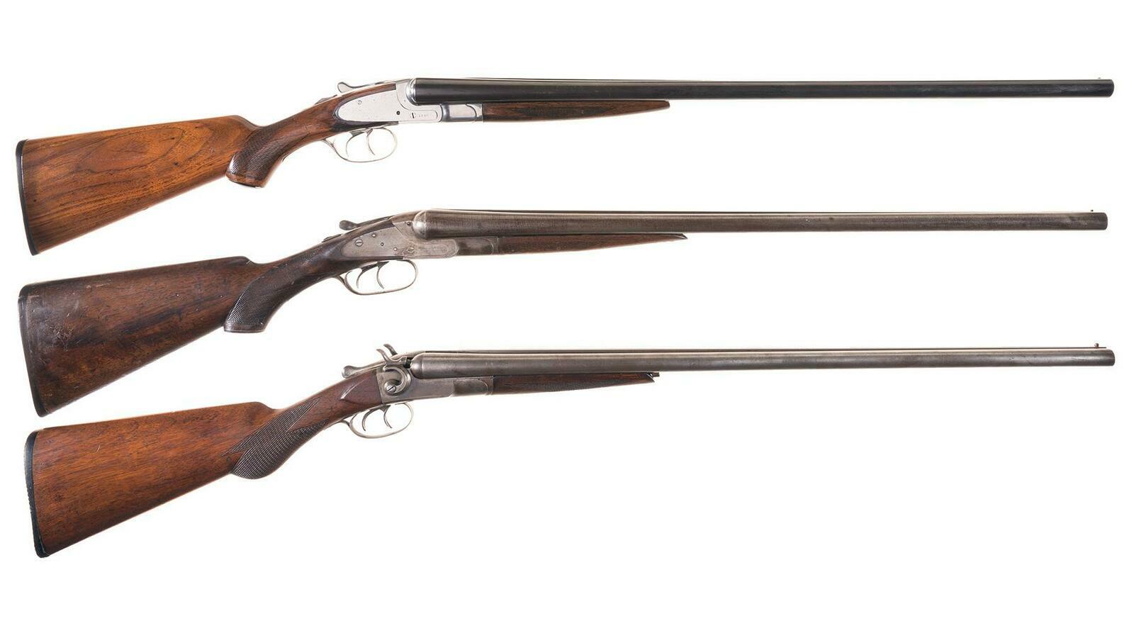 Three Double Barrel Shotguns | Rock Island Auction