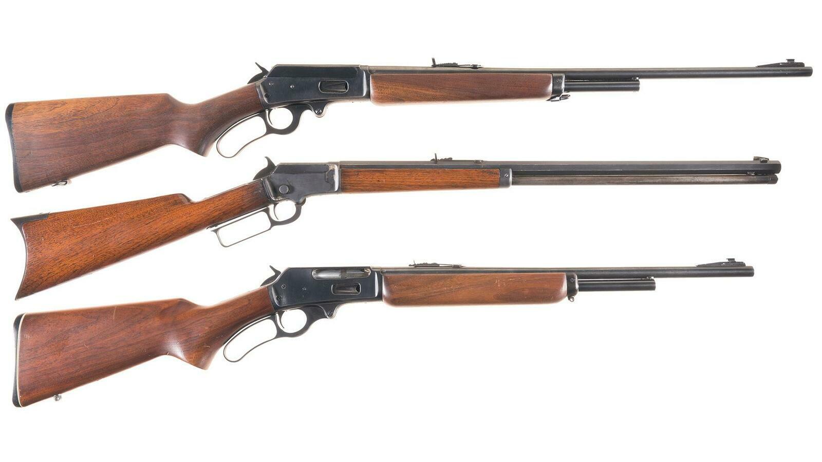 Three Marlin Lever Action Rifles Rock Island Auction