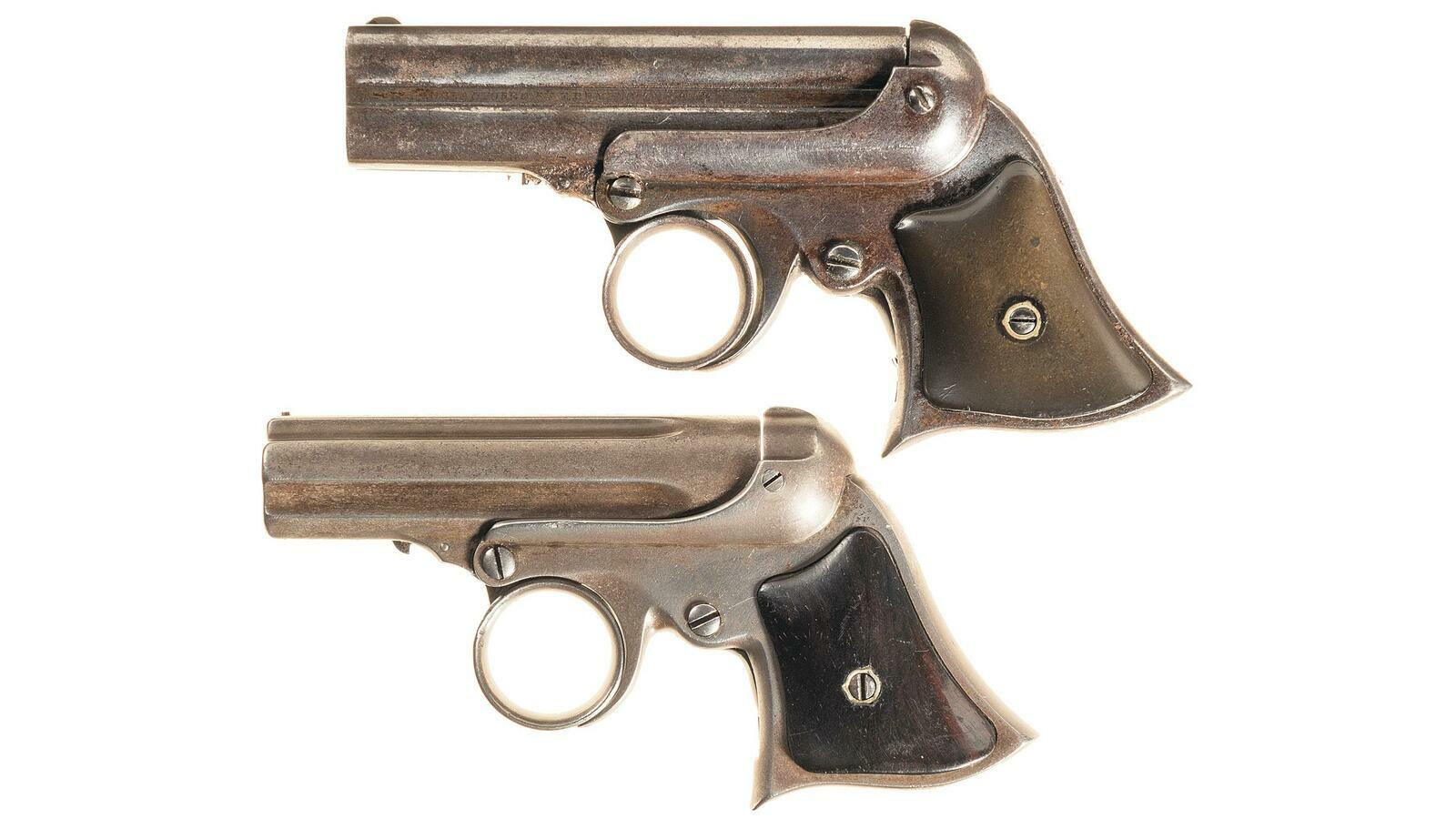 Two Remington Elliot Ring Trigger Pepperbox Deringers Rock Island Auction 2925