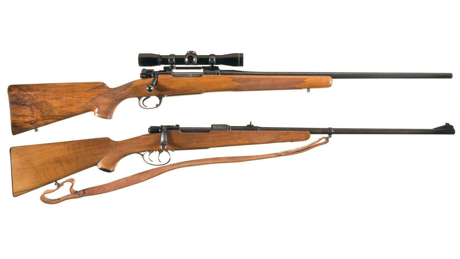 Two Mauser Style Bolt Action Sporting Rifles | Rock Island Auction