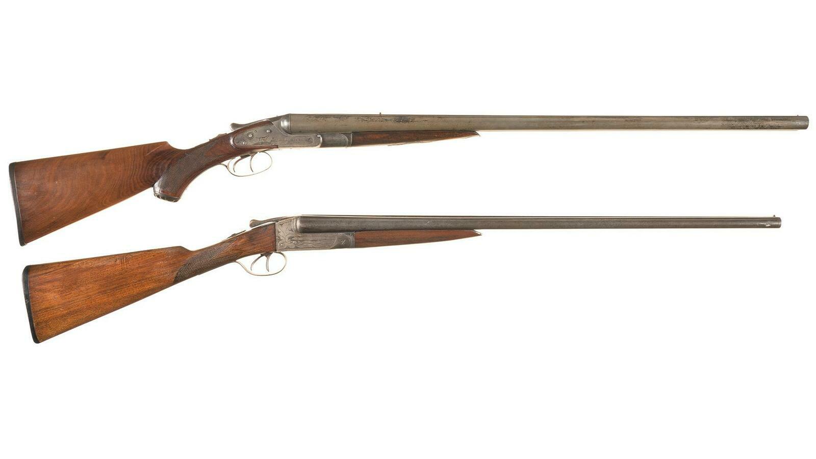 Two Engraved Double Barrel Shotguns Rock Island Auction