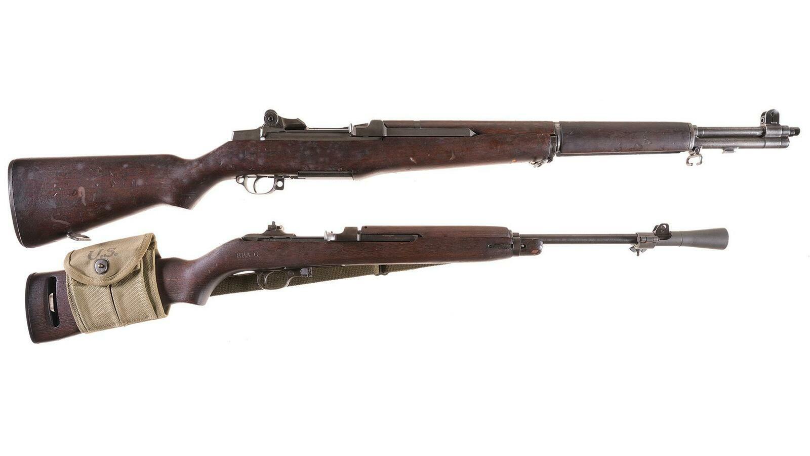 Two U.S. Military Semi-Automatic Long Guns with Boxes | Rock Island Auction