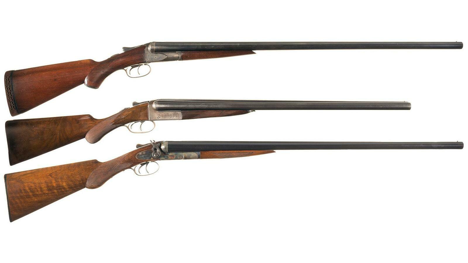 Three Double Barrel Shotguns | Rock Island Auction