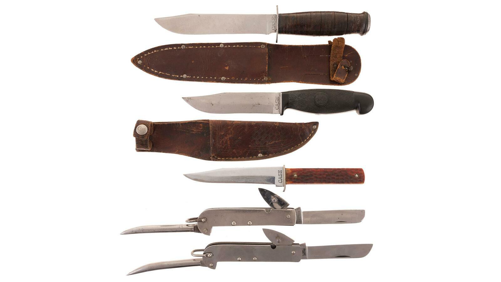 Ten Case Knives Rock Island Auction