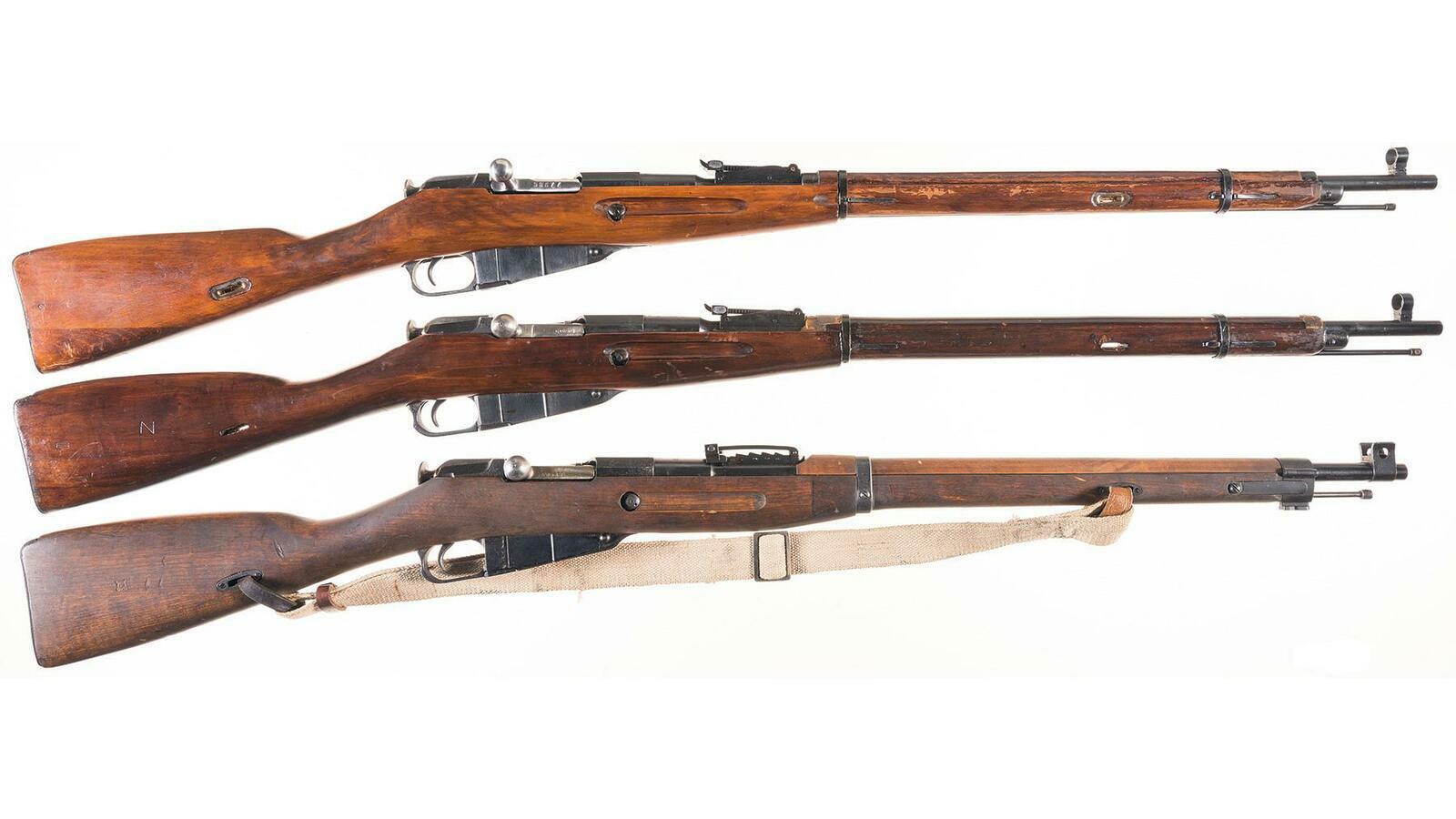 Three Mosin-Nagant Bolt Action Rifles | Rock Island Auction Three Mosin-Nagant Bolt Action Rifles | Rock Island Auction
