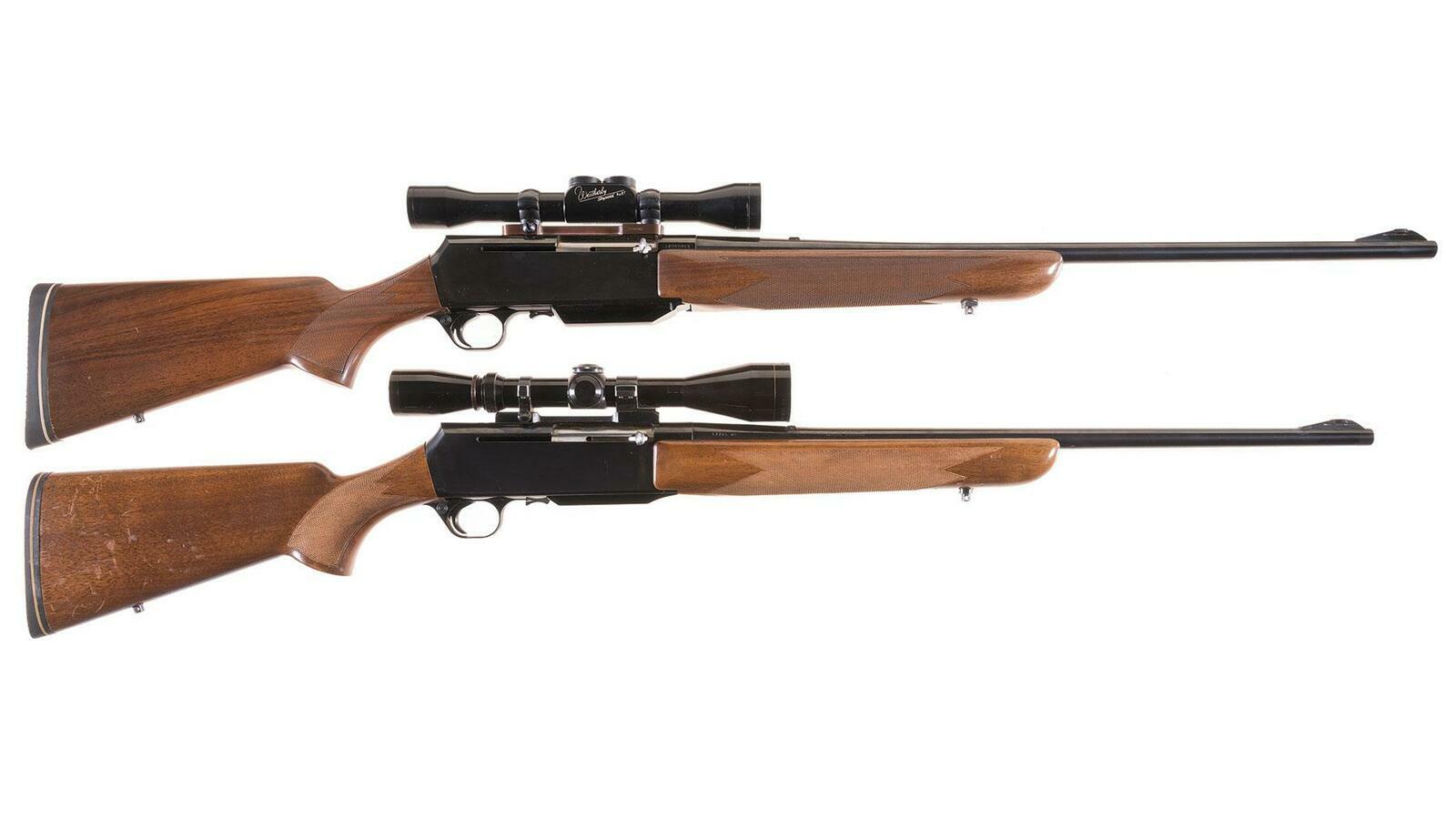 Two Browning BAR Semi-Automatic Rifles with Scopes | Rock Island Auction