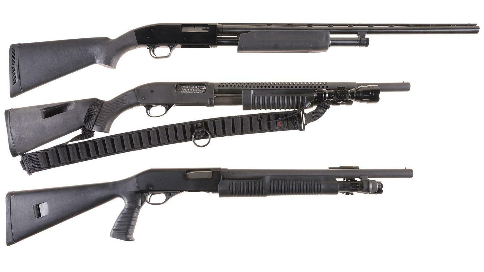 Three Slide Action Shotguns | Rock Island Auction